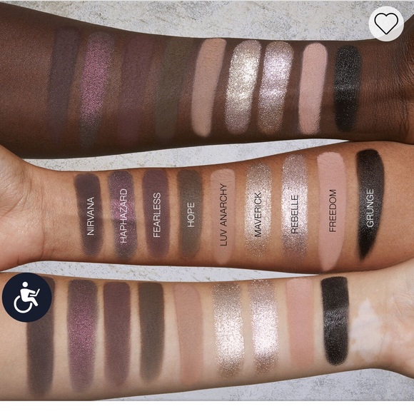 Huda Pretty Grunge Eyeshadow Palette shades every day & night glam-grunge hot af - Picture 4 of 14